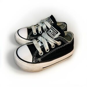 Converse Toddlers Chuck Taylor All Star Low Top Black White Size 4 Infant Baby